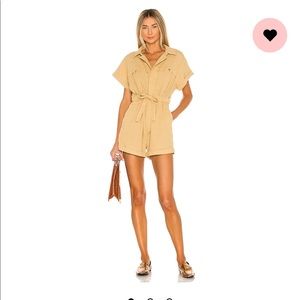 Revolve Tan Romper - L'ACADEMIE